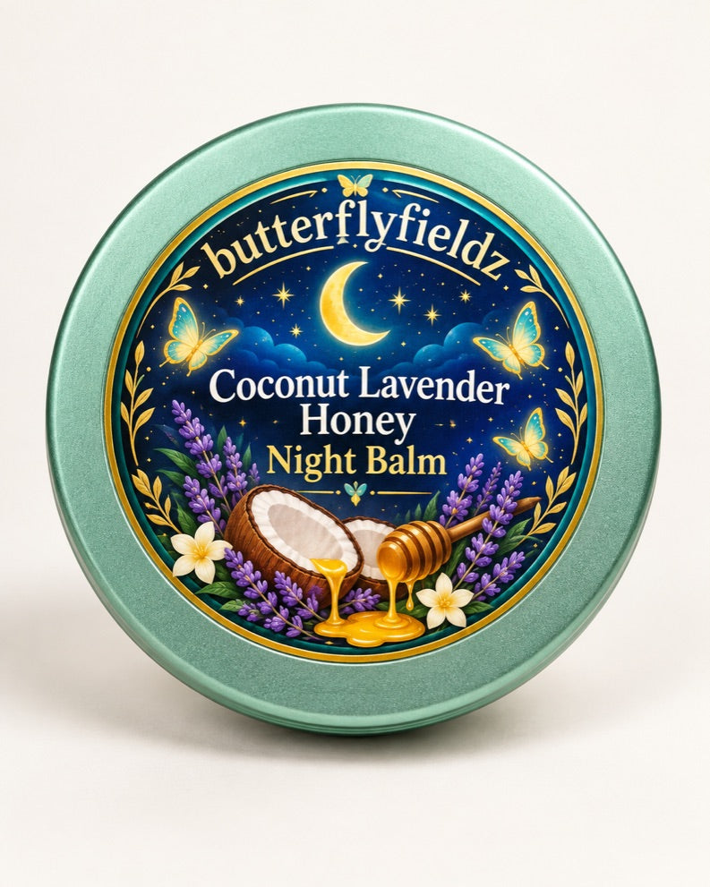 Coconut Lavender Honey Night Balm – 3oz