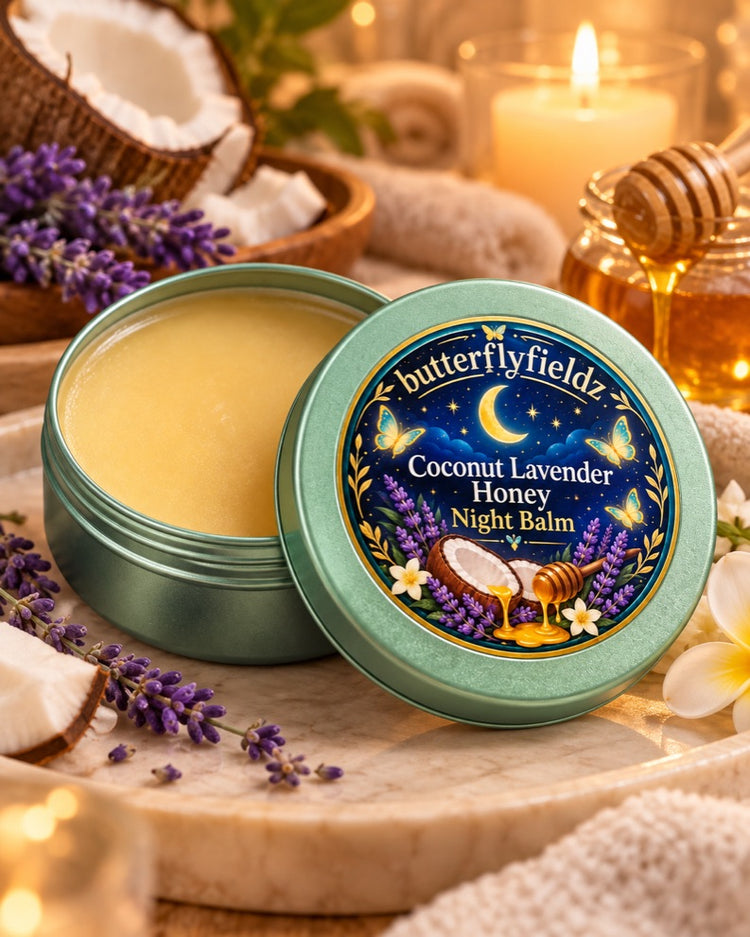 Coconut Lavender Honey Night Balm – 3oz