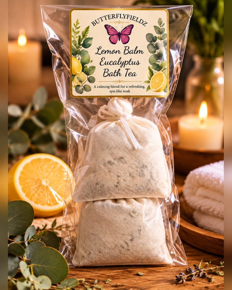 Lemon Balm Eucalyptus Bath Tea – 2 Pack