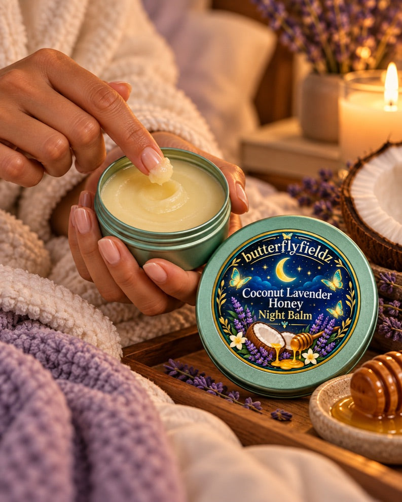 Coconut Lavender Honey Night Balm – 3oz