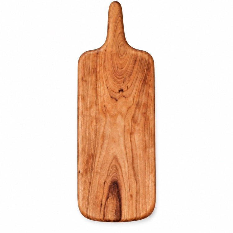 Butterflyfieldz Heritage Collection: Handcrafted American Cherry Prep & Charcuterie Board – 19 × 6 inches