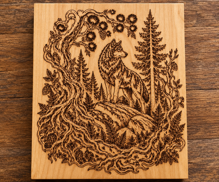 Custom Hand Burned & Colored Wood Wall Art — Your Quote, Design, or Artwork
